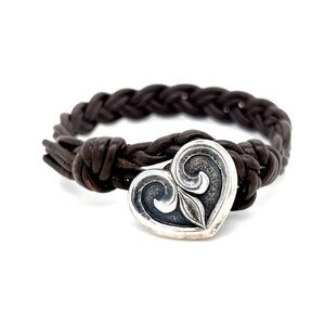 James Avery Heart Leather Cord Bracelet